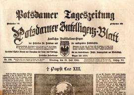 Potsdamer Tageszeitung - Potsdamer Intelligenz-Blatt Nr. 168 vom 21. Juli 1903