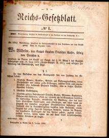 Reichs-Gesetzblatt 1884, Nr. 1 - 34. Reichs-Gesetzblatt 1884, Nr. 1 - 34.