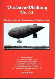 Barbara-Meldung Nr. 52: Mitteilungsblatt zur brandenburger Militärgeschichte