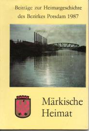 Märkische Heimat. Beiträge zur Heimatgeschichte des Bezirkes Potsdam. Heft 6.