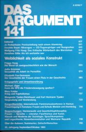 Das Argument. Zeitschrift für Philosophie und Sozialwissenschaften. Nr. 141, Sep./Okt.1983. 