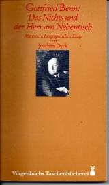 Das Nichts und der Herr am Nebentisch. 50 Gedichte. Mit einem biographischen Essay