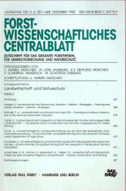 Forstwissenschaftliches Centralblatt Jg. 109, Dezember 1990