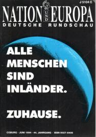 Nation und Europa : Deutsche Rundschau 44. Jg. Juni 1994 Nation und Europa : Deutsche Rundschau 44. Jg. Juni 1994