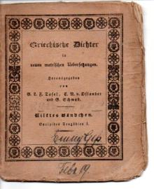 Griechische Dichter in neuen metrischen Uebersetzungen.Eilftes Bändchen: Euripides' Tragödien I Griechische Dichter in neuen metrischen Uebersetzungen.Eilftes Bändchen: Euripides' Tragödien I